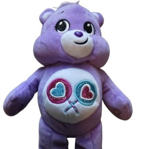 Care Bears Share Bear Plush: Unlock the Magic Purple Bear 9" - Picture 1 of 7